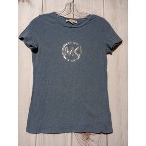 Michael Kors‎ T-shirt Ladies Small Gray Shimmer